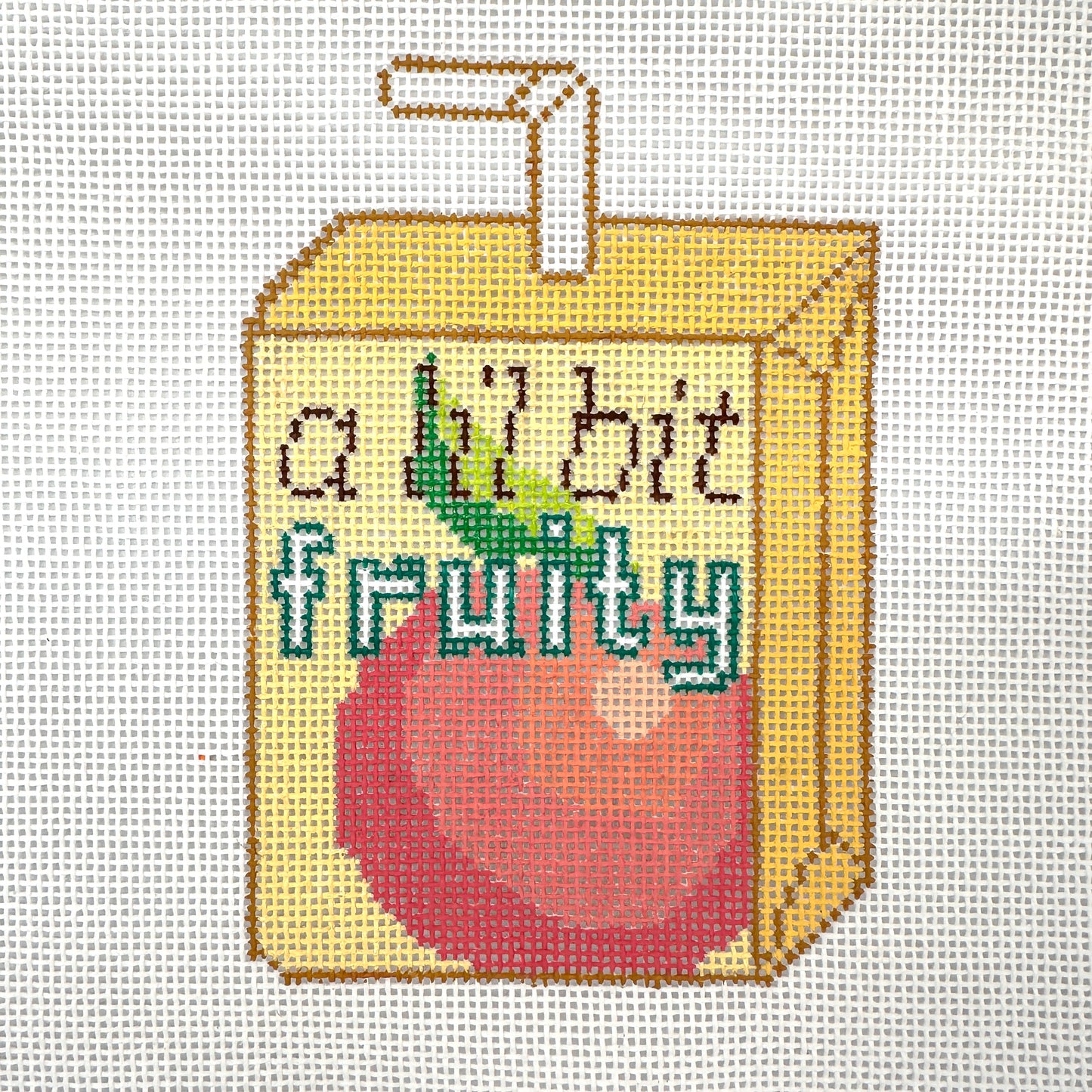 Juice Box Needlepoint Canvas