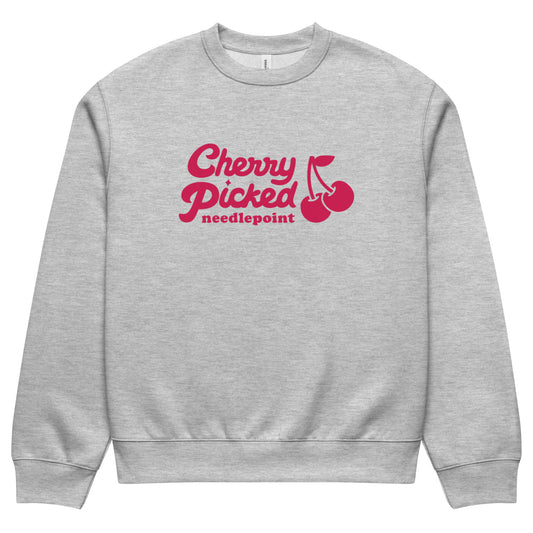 Cherry Picked Needlepoint Sweatshirt