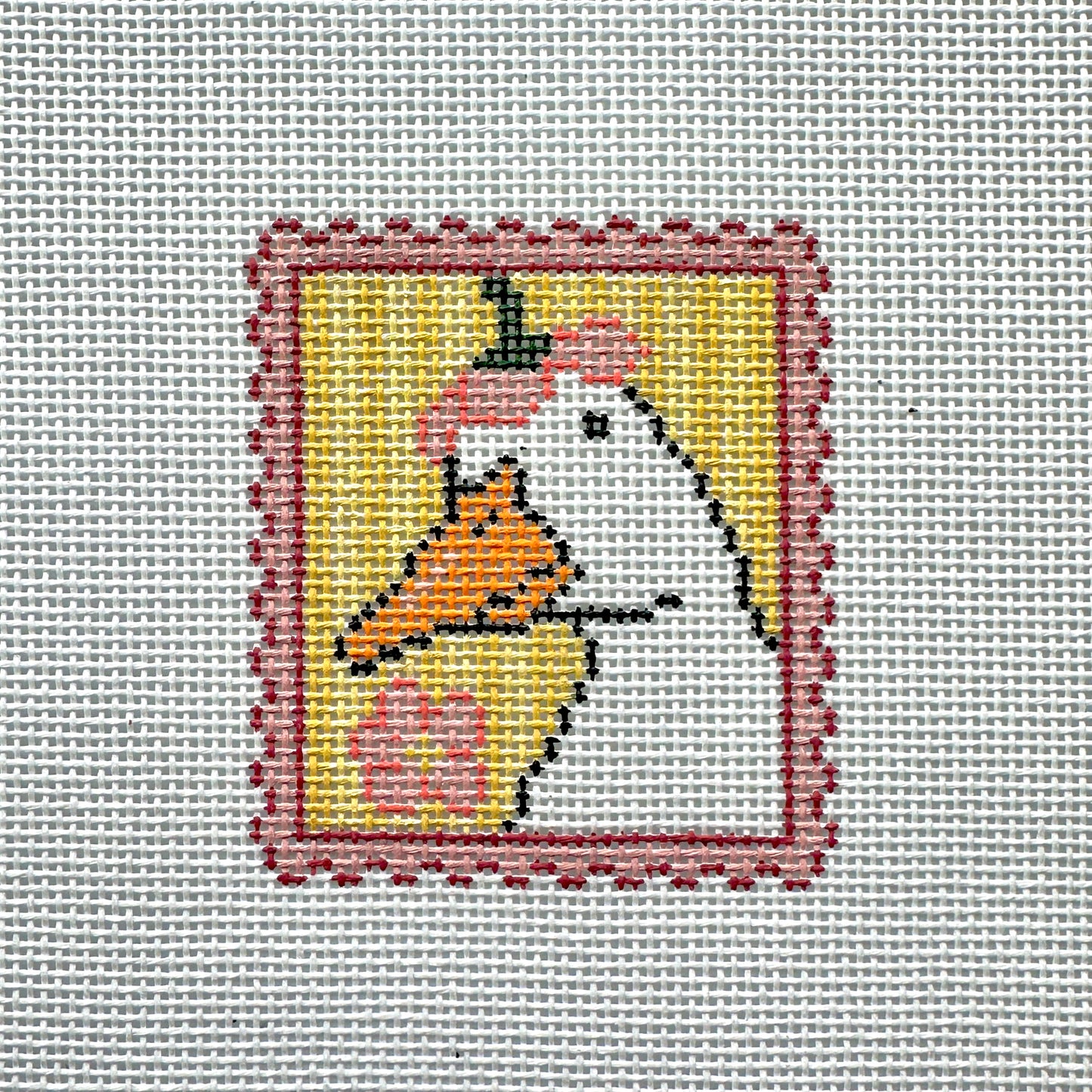 Duck Postcard Needlepoint Canvas