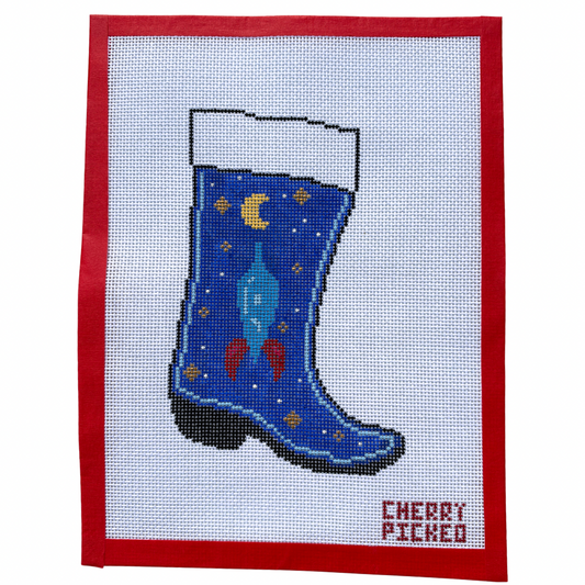 Space Needlepoint Stocking