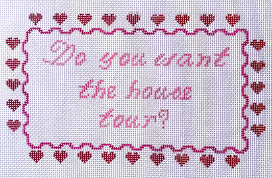 House Tour Needlepoint Canvas