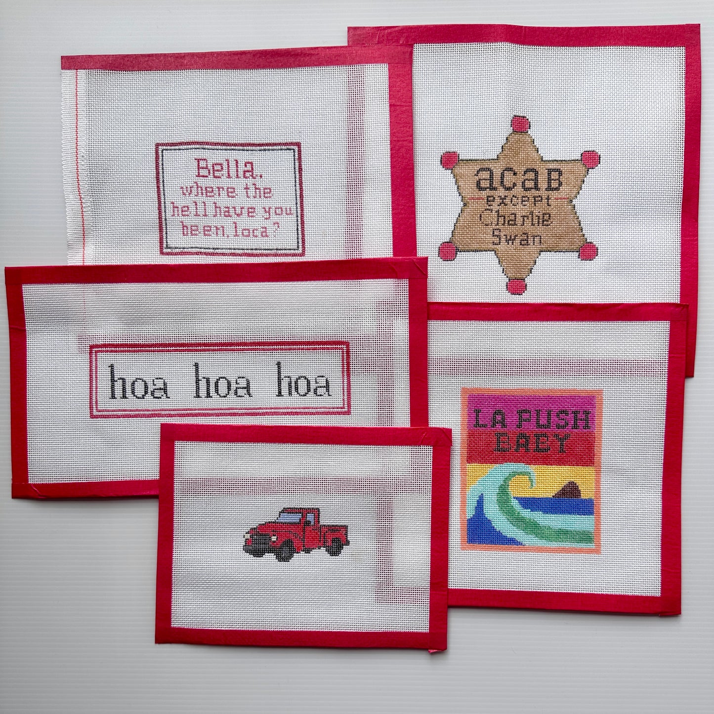 Hoa Hoa Hoa Needlepoint Canvas