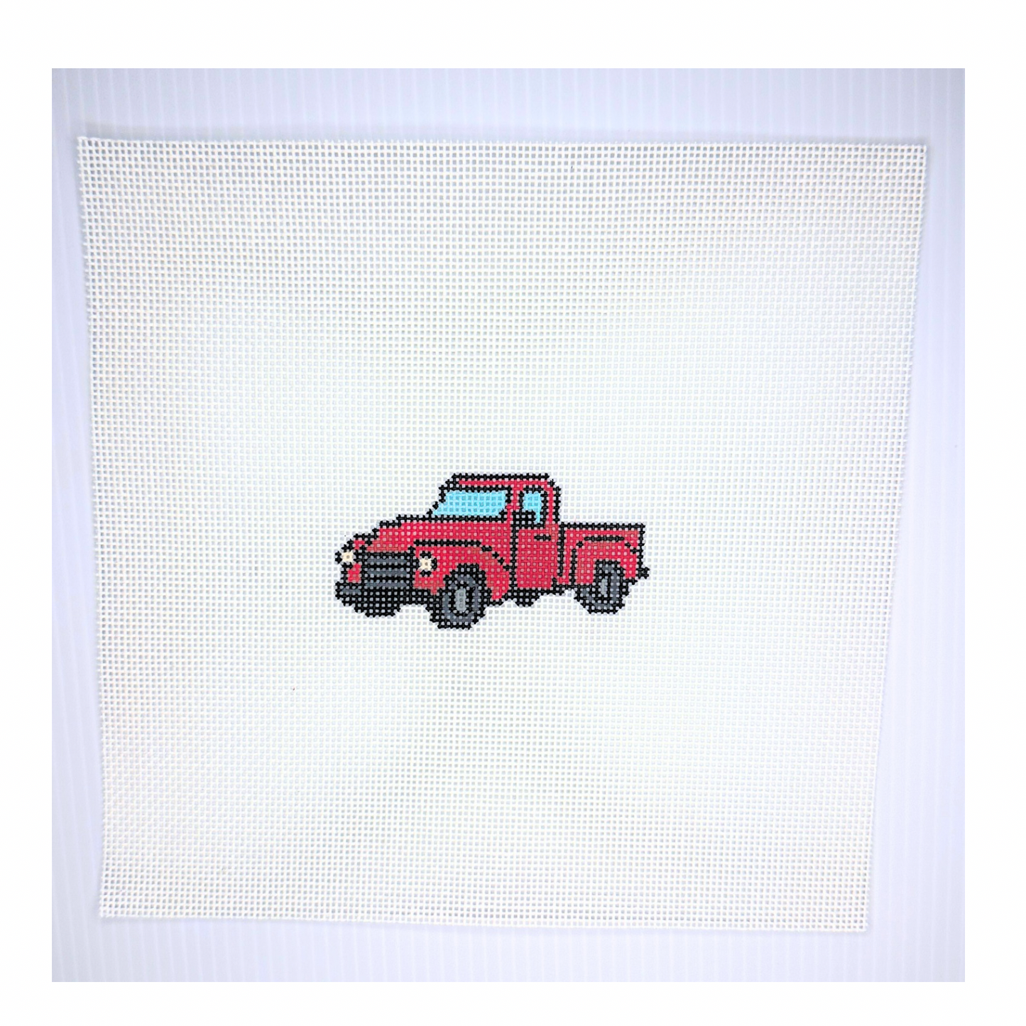 Bella’s Red Truck Needlepoint Canvas