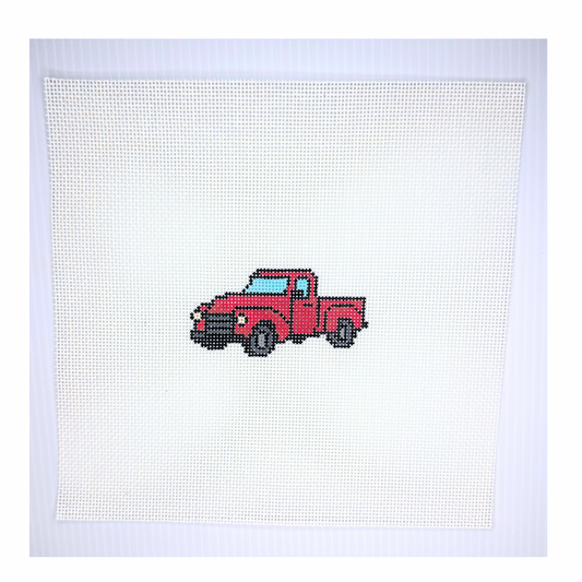 Bella’s Red Truck Needlepoint Canvas